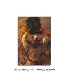 Obrazy religijne - Obraz religijny - Rembrandt Mojżesz i Dziesięć Przykazań