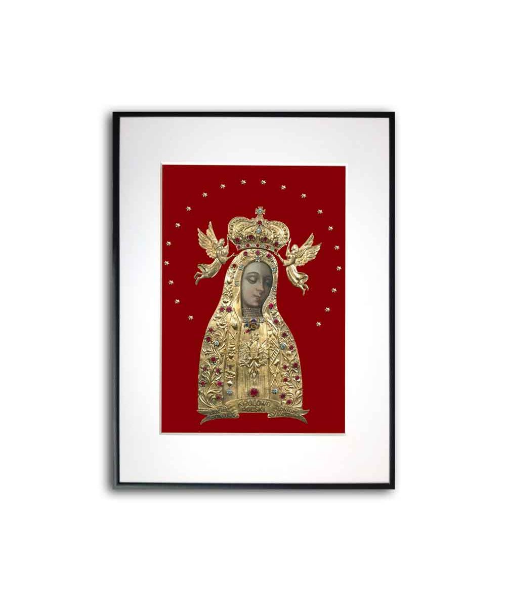 Plakat religijny - Matka Boża Licheńska Bolesna Królowa Polski