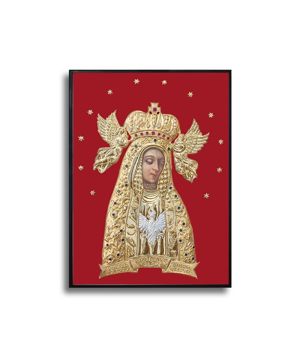 Plakat - Matka Boża Licheńska Bolesna Królowa Polski (wersja 2)