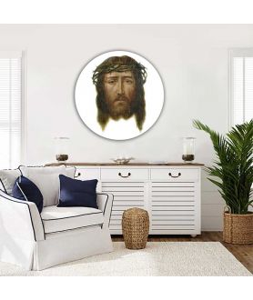 Obrazy religijne - Okrągły obraz religijny - Chusta św. Weroniki Eucharystia