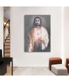Obrazy religijne - Obraz religijny na ścianę - Najświętsze Serce Jezusa (wersja 2)