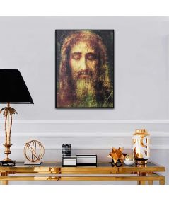 Plakat na ścianę - Całun Turyński Twarz Jezusa