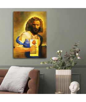 Obrazy religijne - Obraz religijny nowoczesny - Dali - Najświętsze Serce Jezusa