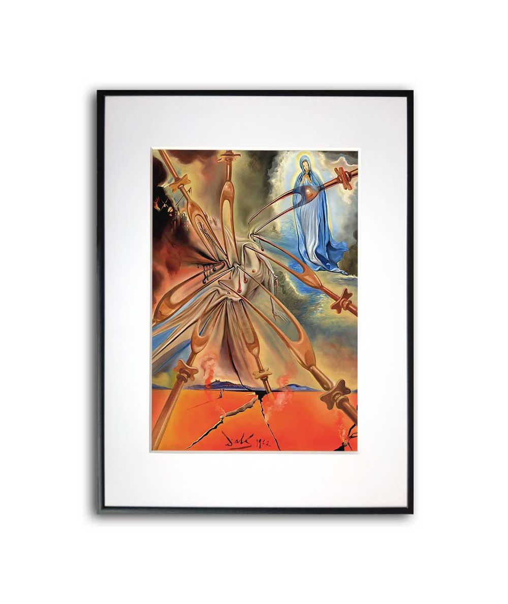 Plakat religijny - Dali - Fatima Wizja piekła