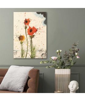Obrazy na ścianę - Salvador Dali obraz z kwiatami - Fleur spring explosive