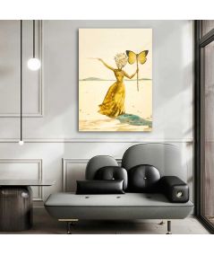 Obrazy na ścianę - Salvador Dali obraz na płótnie - Butterfly woman