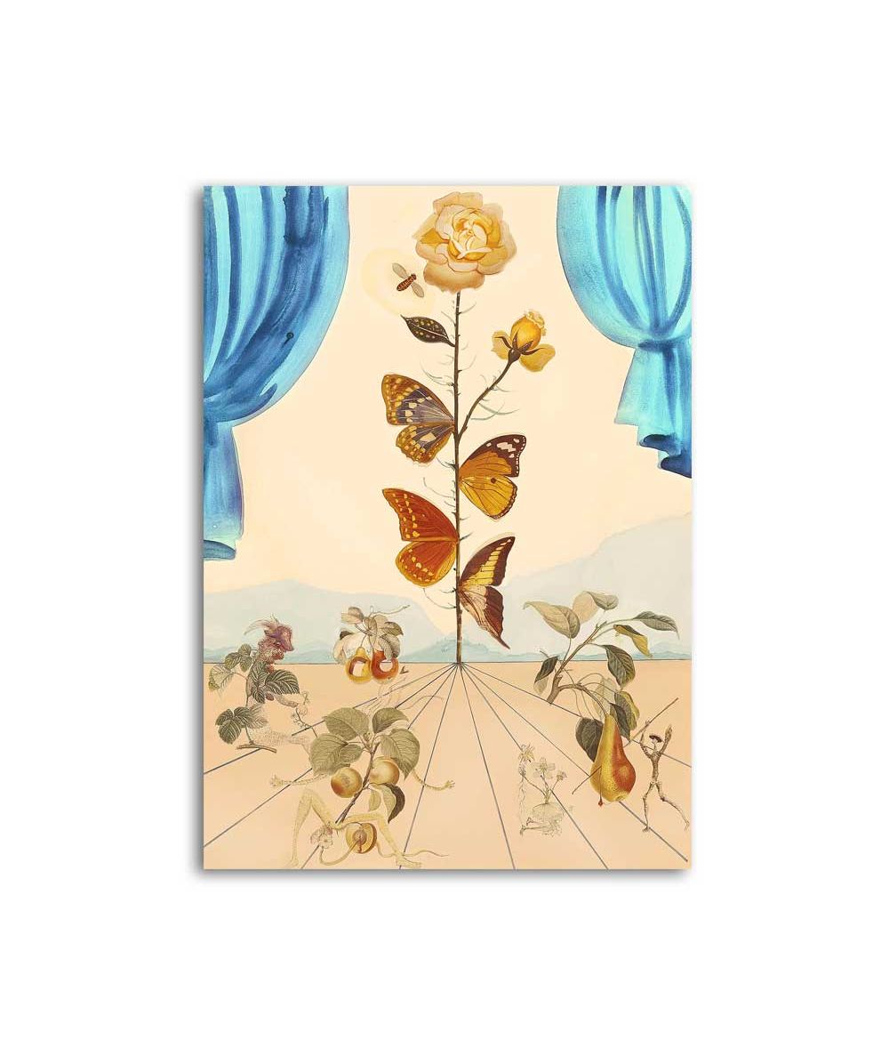 Obrazy na ścianę - Salvador Dali obraz surrealistyczny - Butterflies flowers
