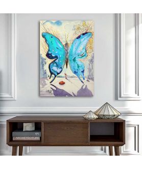 Obrazy na ścianę - Obraz motyl Salvador Dali - Venus butterfly turquoise