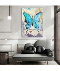 Obrazy na ścianę - Obraz motyl Salvador Dali - Venus butterfly turquoise