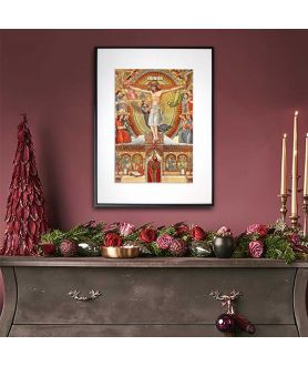 Plakat religijny vintage - Msza Święta