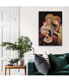 Obrazy religijne - Obraz vintage - Św. Anna Babcia Kościoła - Patronka gospodyń domowych, matek i babć