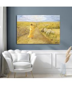 Obrazy religijne - Obraz na płótnie Renaty Bułkszas Nowak - Jezus i lilie na polu