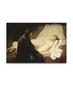 Obrazy religijne - Obraz religijny na ścianę - Gabriel Max - Wskrzeszenie córki Jaira