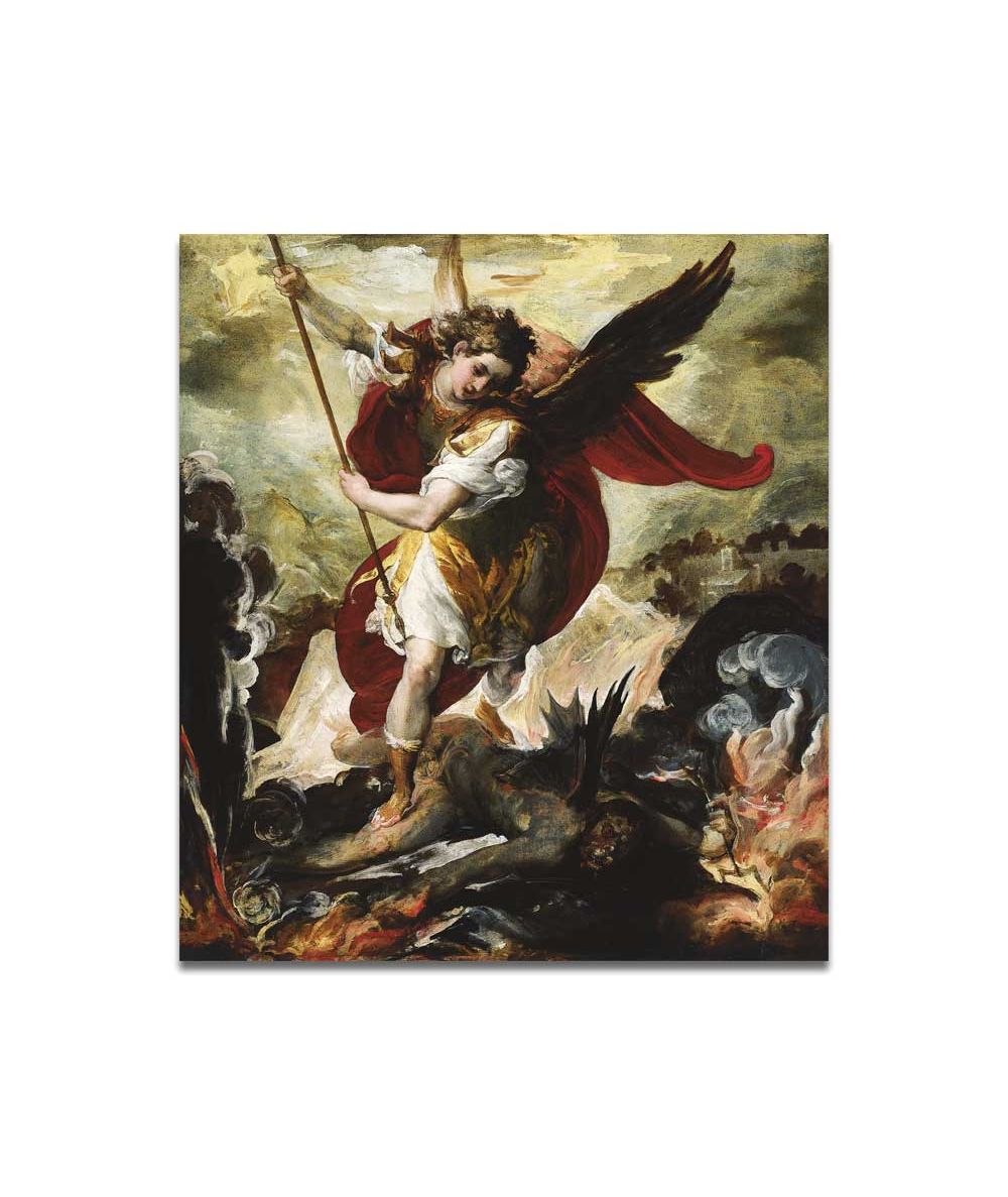 Obrazy religijne - Obraz na ścianę - Francesco Maffei - Archanioł Michał obalający Lucyfera