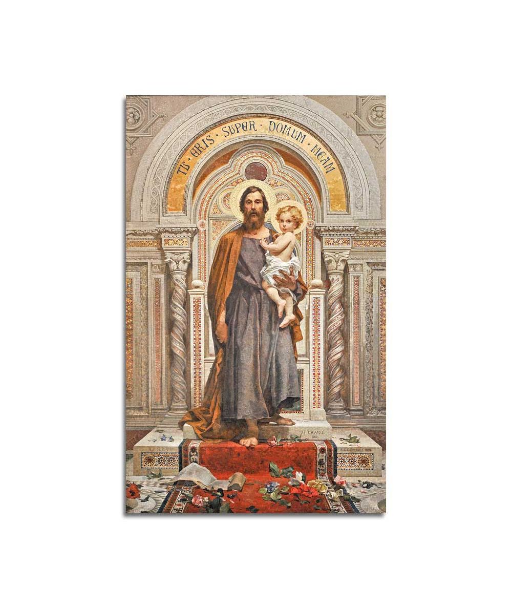 Obrazy religijne - Obraz religijny - Św. Józef oryginalna mozaika z Bazyliki św. Piotra na Watykanie