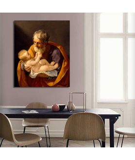Obrazy religijne - Obraz religijny - Guido Reni - Św. Józef i Dzieciątko Jezus