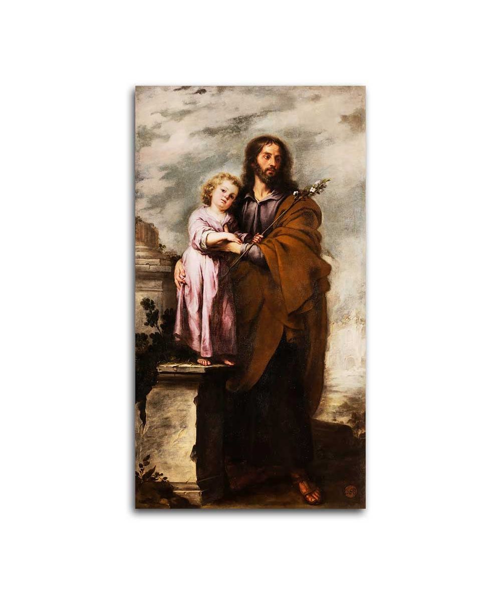 Obrazy religijne - Obraz religijny - Murillo - Św. Józef i Jezus