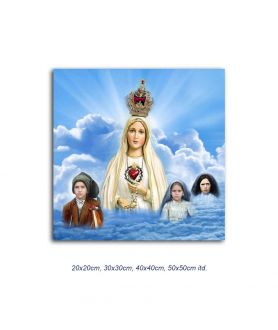 Obrazy religijne - Obraz religijny - Matka Boża Fatimska z dziećmi