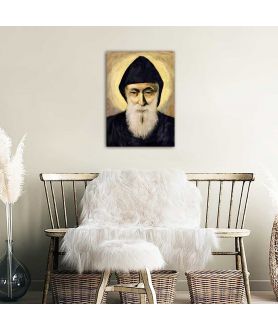 Obrazy religijne - Obraz religijny na płótnie - Św. Szarbel