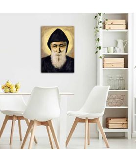 Obrazy religijne - Obraz religijny na płótnie - Św. Szarbel