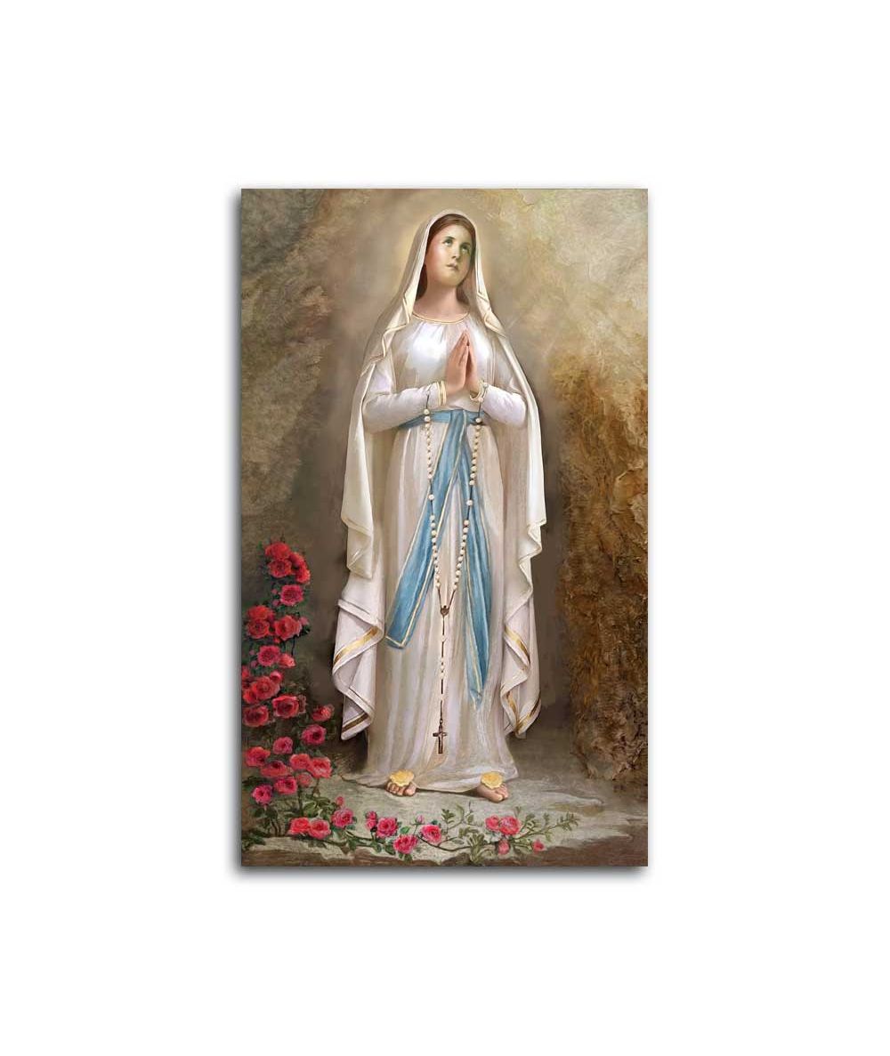 Obrazy religijne - Obraz religijny R. Bułkszas Nowak - Matka Boża z Lourdes