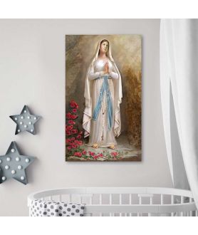 Obrazy religijne - Obraz religijny R. Bułkszas Nowak - Matka Boża z Lourdes