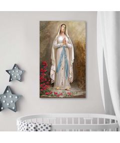 Obrazy religijne - Obraz religijny R. Bułkszas Nowak - Matka Boża z Lourdes