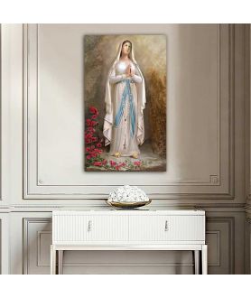 Obrazy religijne - Obraz religijny R. Bułkszas Nowak - Matka Boża z Lourdes