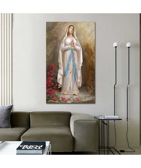 Obrazy religijne - Obraz religijny R. Bułkszas Nowak - Matka Boża z Lourdes