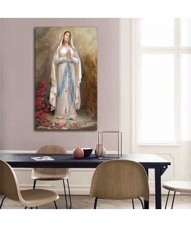 Obrazy religijne - Obraz religijny R. Bułkszas Nowak - Matka Boża z Lourdes
