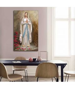 Obrazy religijne - Obraz religijny R. Bułkszas Nowak - Matka Boża z Lourdes