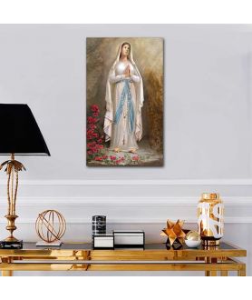 Obrazy religijne - Obraz religijny R. Bułkszas Nowak - Matka Boża z Lourdes