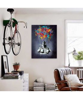 Obrazy na ścianę - Obraz na płótnie - Banksy - Hot Air Balloon Boy