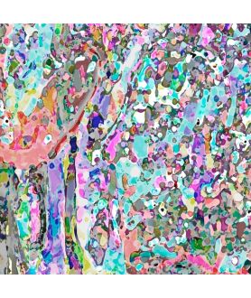 Obrazy na ścianę - Obraz abstrakcyjny Tulipany i kolory (1-częściowy) szeroki