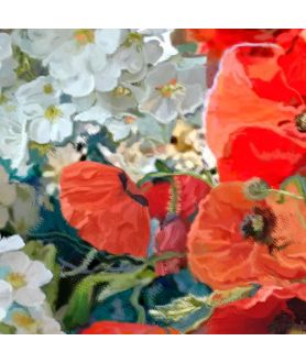 Obrazy kwiaty - Obraz Maki dla Vincenta van Gogha Renaty Bułkszas Nowak