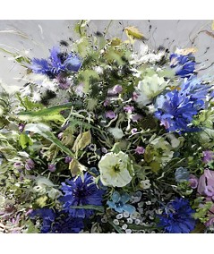 Obrazy kwiaty - Obraz Koszyk z kwiatami