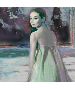 Obrazy na ścianę - Obraz na ścianę Audrey Hepburn i obraz (1-częściowy) pionowy
