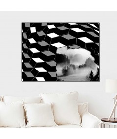 Obrazy czarno białe - Obraz artystyczny Góry (1-częściowy) szeroki
