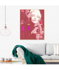 Obrazy na ścianę - Grafika plakat fashion Choo i Monroe (1-częściowy) pionowy
