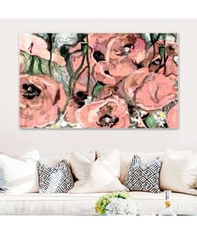 obrazy kwiaty Obraz prowansalski Maki polne (1-częściowy) szeroki