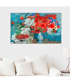 Obrazy kwiaty - Obraz Maki dla Vincenta van Gogha Renaty Bułkszas Nowak