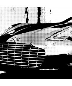 Dekoracja do salonu Obrazy z samochodami Aston Bonda