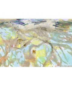 Obrazy natura - Obraz stonowany Korzenie w wodzie (1-częściowy) szeroki