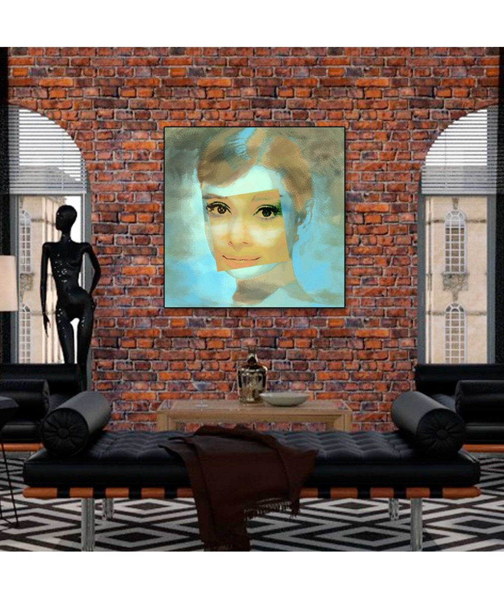 Obrazy na ścianę - Obraz Audrey Hepburn uśmiech (1-częściowy) pionowy