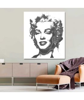 Obrazy na ścianę - Obraz Pop art Monroe white (1-częściowy) pionowy