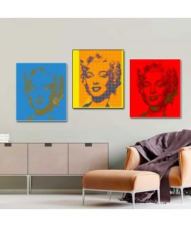 Obrazy na ścianę - Obraz Tryptyk pop art Monroe (3-częściowy)