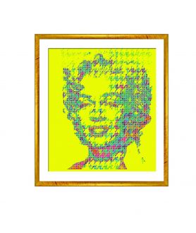 Obrazy Marilyn Monroe - Obraz grafika pop art Monroe pop art (1-częściowy) pionowy
