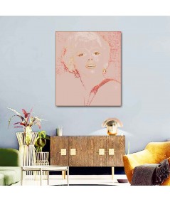 Obrazy na ścianę - Obrazy brudny róż Portret Marilyn Monroe
