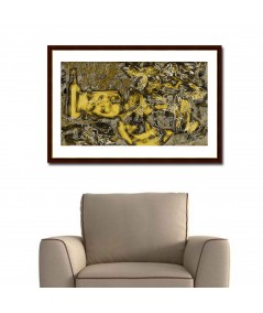 Obrazy martwa natura - Martwa natura kwiaty Złota kompozycja