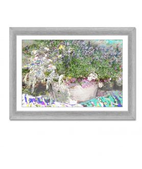 Obrazy kwiaty - Obraz na płótnie Lawenda i zioła (1-częściowy) szeroki